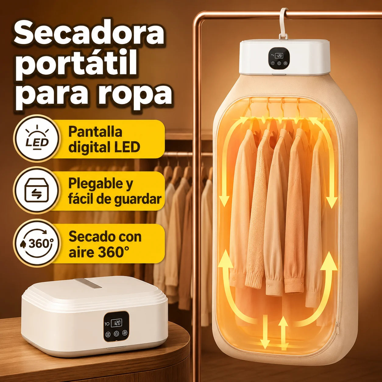 Secadora De Ropa Portatil