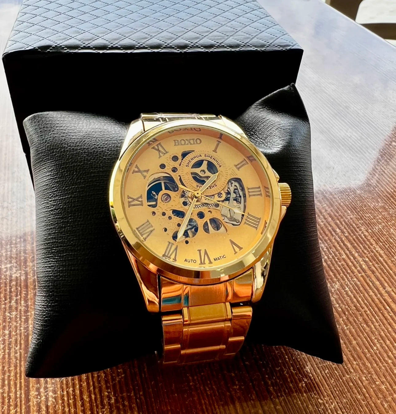 Reloj de Lujo Boxio Automático: Edición Especial Mecánica Tipo Esqueleto