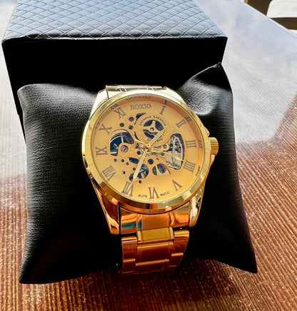 Reloj de Lujo Boxio Automático: Edición Especial Mecánica Tipo Esqueleto