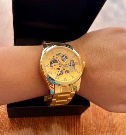 Reloj de Lujo Boxio Automático: Edición Especial Mecánica Tipo Esqueleto
