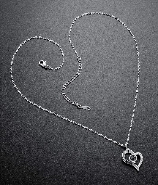 Collar Te Amo 100 Idiomas Cajade Lujo