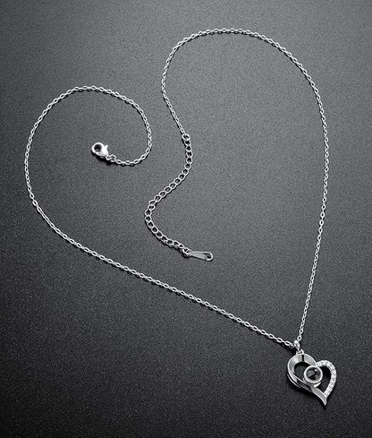 Collar Te Amo 100 Idiomas Cajade Lujo
