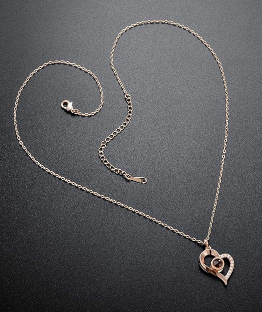 Collar Te Amo 100 Idiomas Cajade Lujo