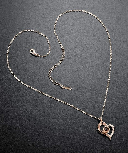 Collar Te Amo 100 Idiomas Cajade Lujo