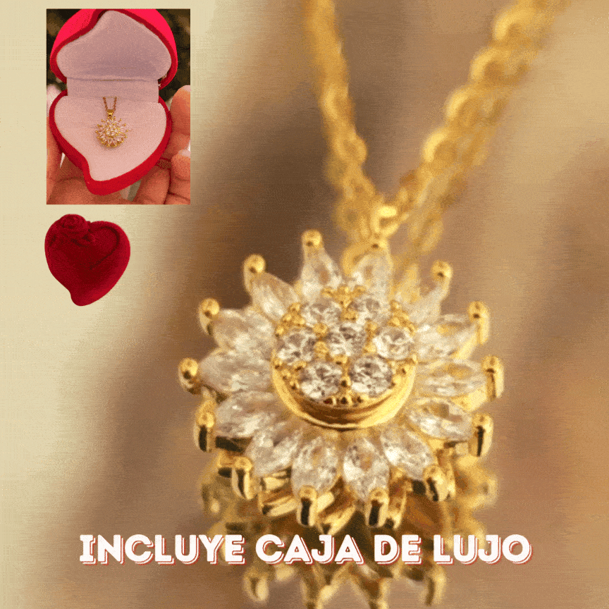 Collar Girasol Giro de Luz - Joya Anti-Estrés y Relajante