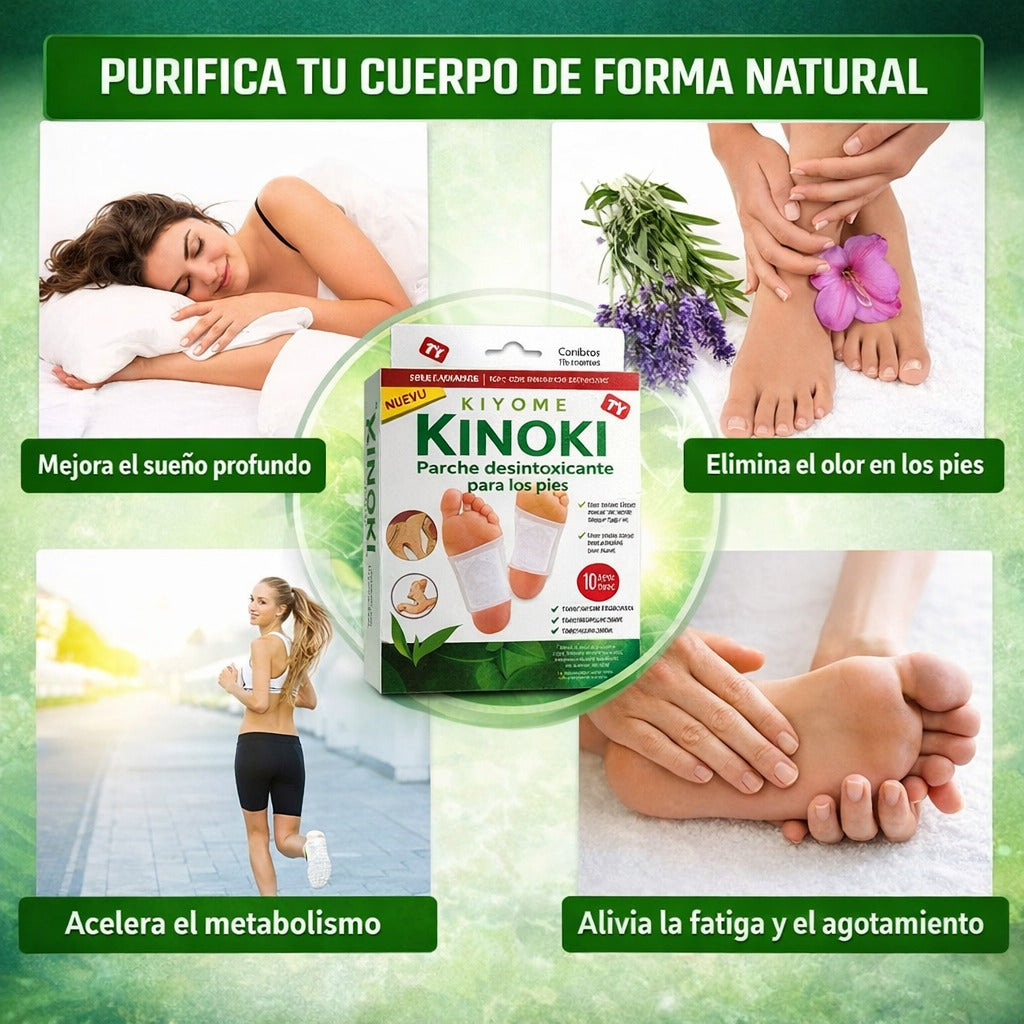 Parches Desintoxicantes Kinoki - Tratamiento de Limpieza Profunda ¡Oferta por Packs!