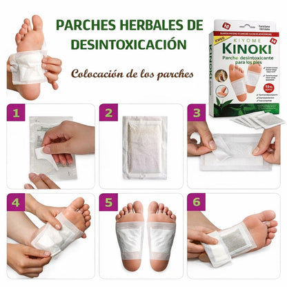 Parches Desintoxicantes Kinoki - Tratamiento de Limpieza Profunda ¡Oferta por Packs!