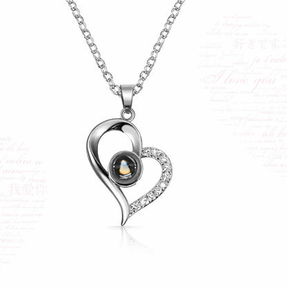 Collar Te Amo 100 Idiomas Cajade Lujo