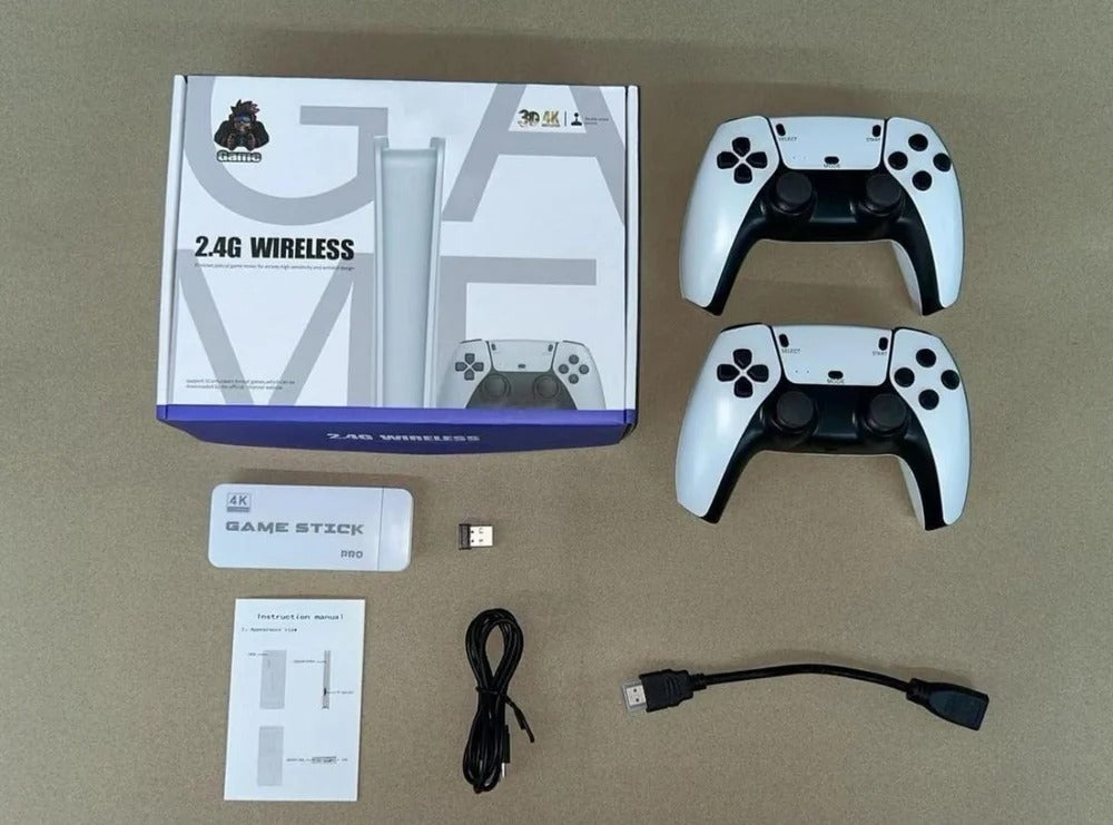 Consola Game Stick 4K Pro - Más de 15,000 Juegos Inolvidables y 16 Consolas en un Solo Dispositivo