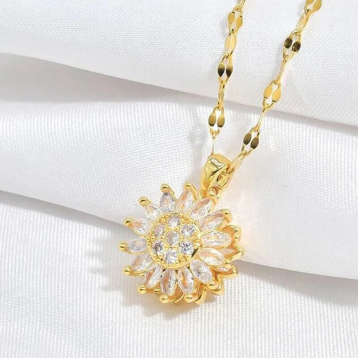 Collar Girasol Giro de Luz - Joya Anti-Estrés y Relajante