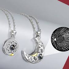 Especial dia de la Madre Collar Magnético 2-en-1: Sol y Luna Proyección Parejas + Cajita de Regalo
